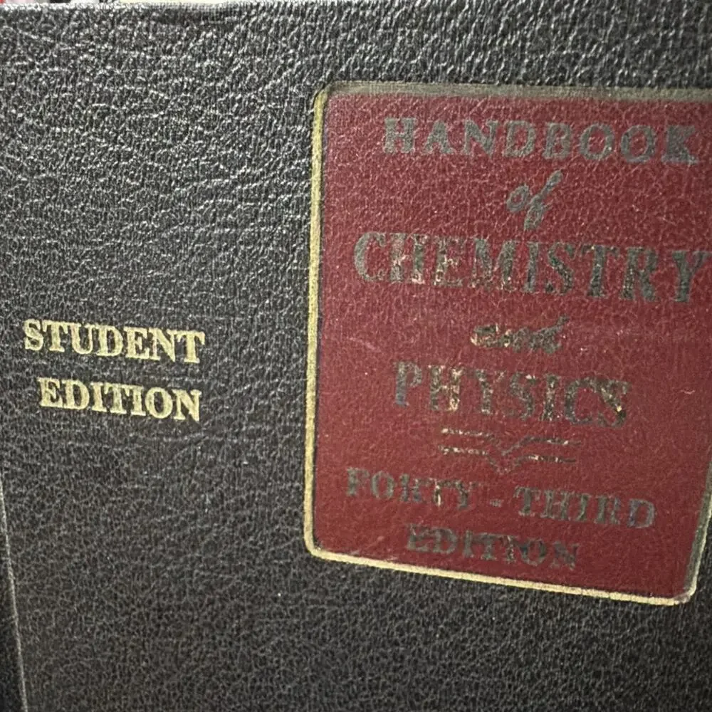 Vintage Handbook of Chemistry‎ and Physics Forty Third Edition 1961 Hardcover